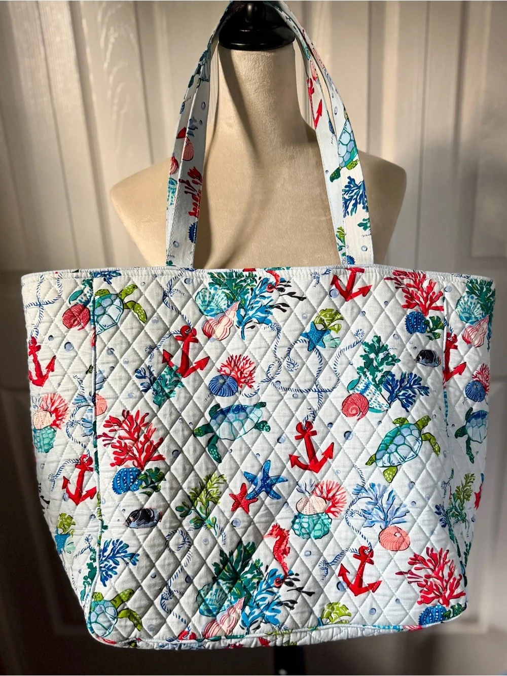 Vera Bradley Grand Tote and wallet crossbody Anchors Aweigh - Picture 1 of 13